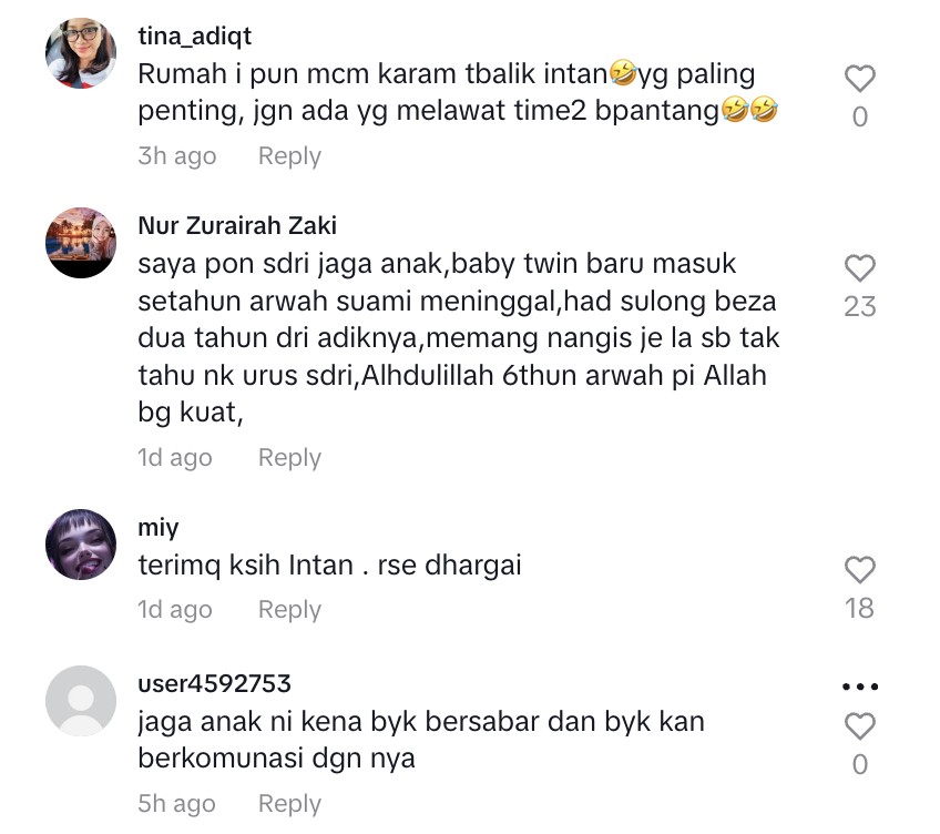 Intan Najuwa akui diri tak kuat